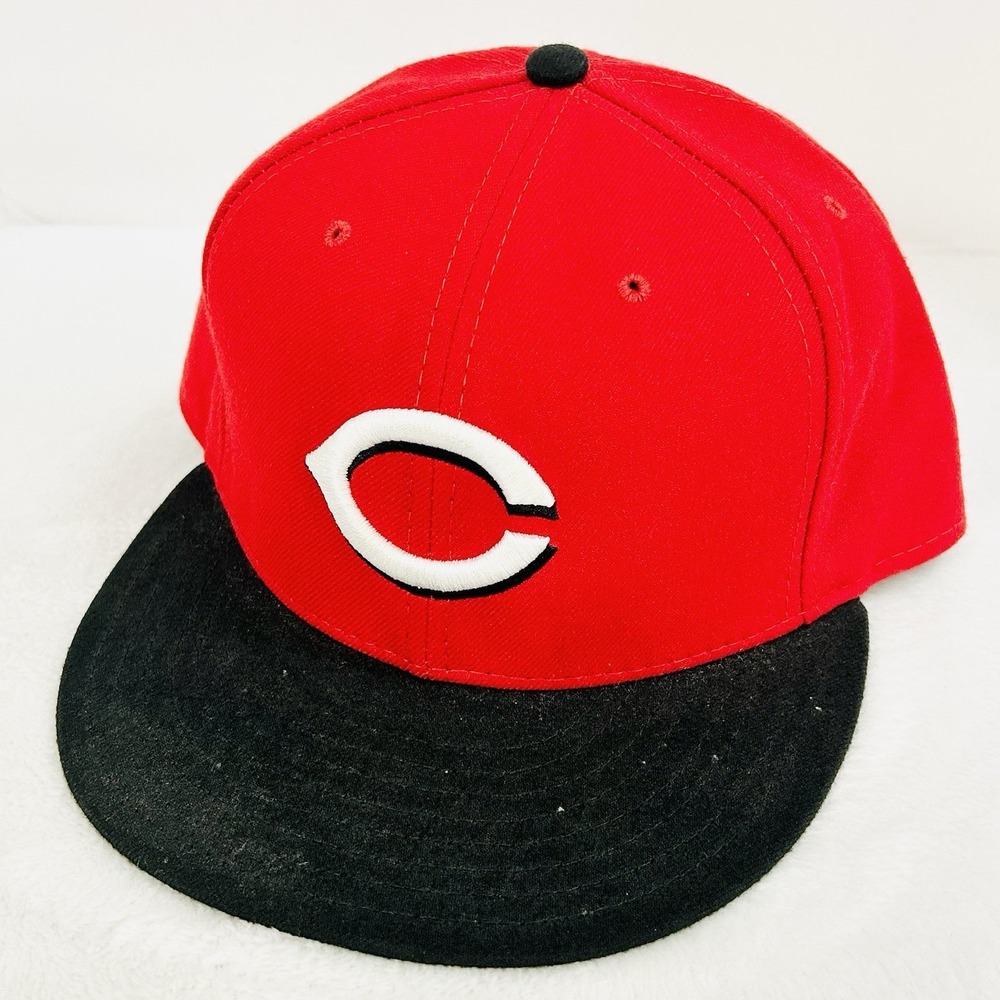 New Era Cincinnati Reds‎ 2-Tone On Field 59FIFTY Fitted Hat Cap 7 3/8 Red MLB